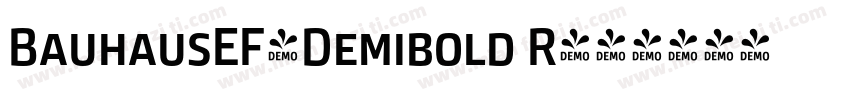 BauhausEF-Demibold R字体转换
